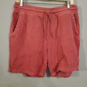 Old Navy sweatshorts, pinkish red, medium